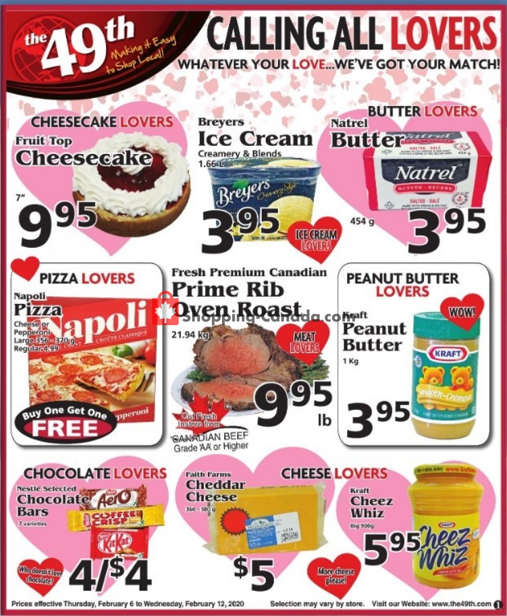 The 49th Parallel Grocery flyer from Thursday February 6, 2020 to Wednesday February 12, 2020 - page 1