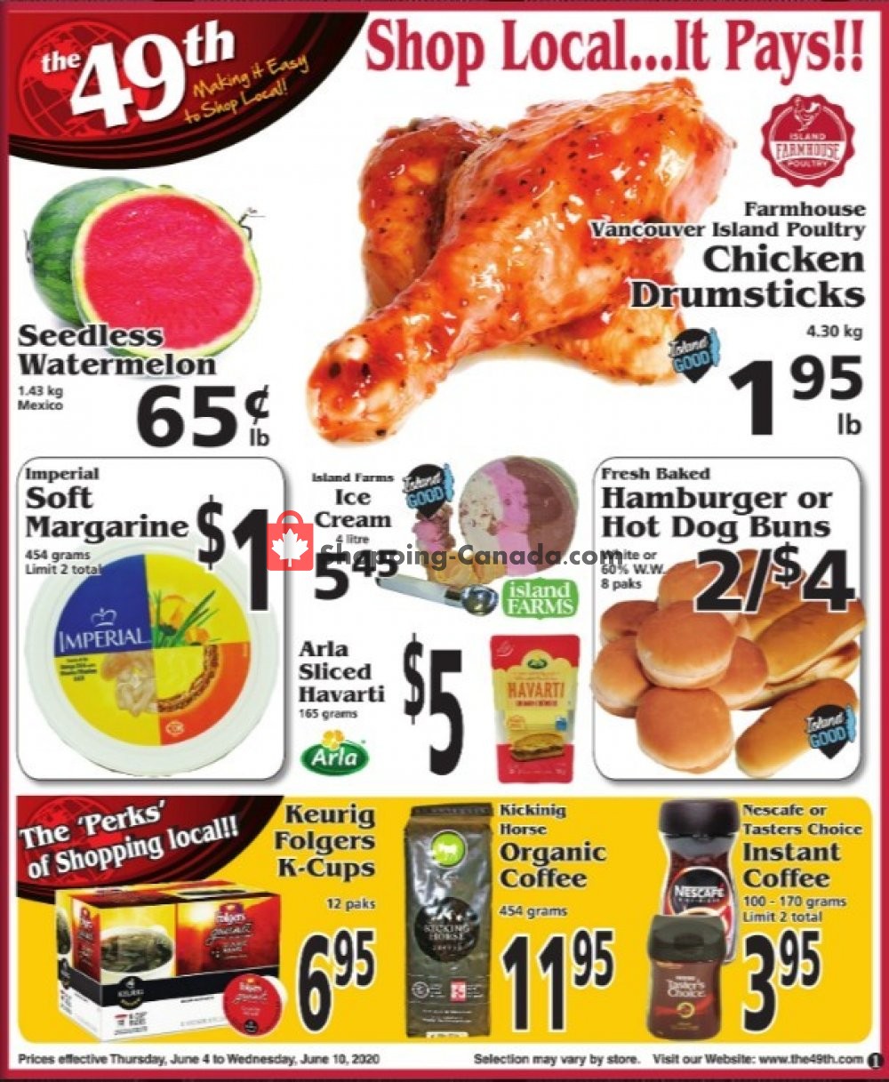 The 49th Parallel Grocery flyer from Thursday June 4, 2020 to Wednesday June 10, 2020 - page 1