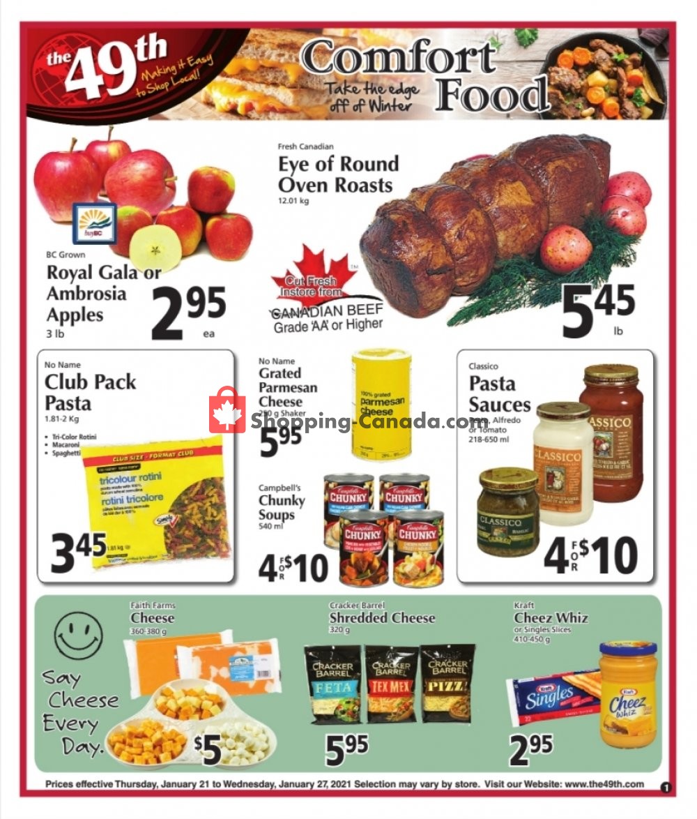 The 49th Parallel Grocery flyer from Thursday January 21, 2021 to Wednesday January 27, 2021 - page 1