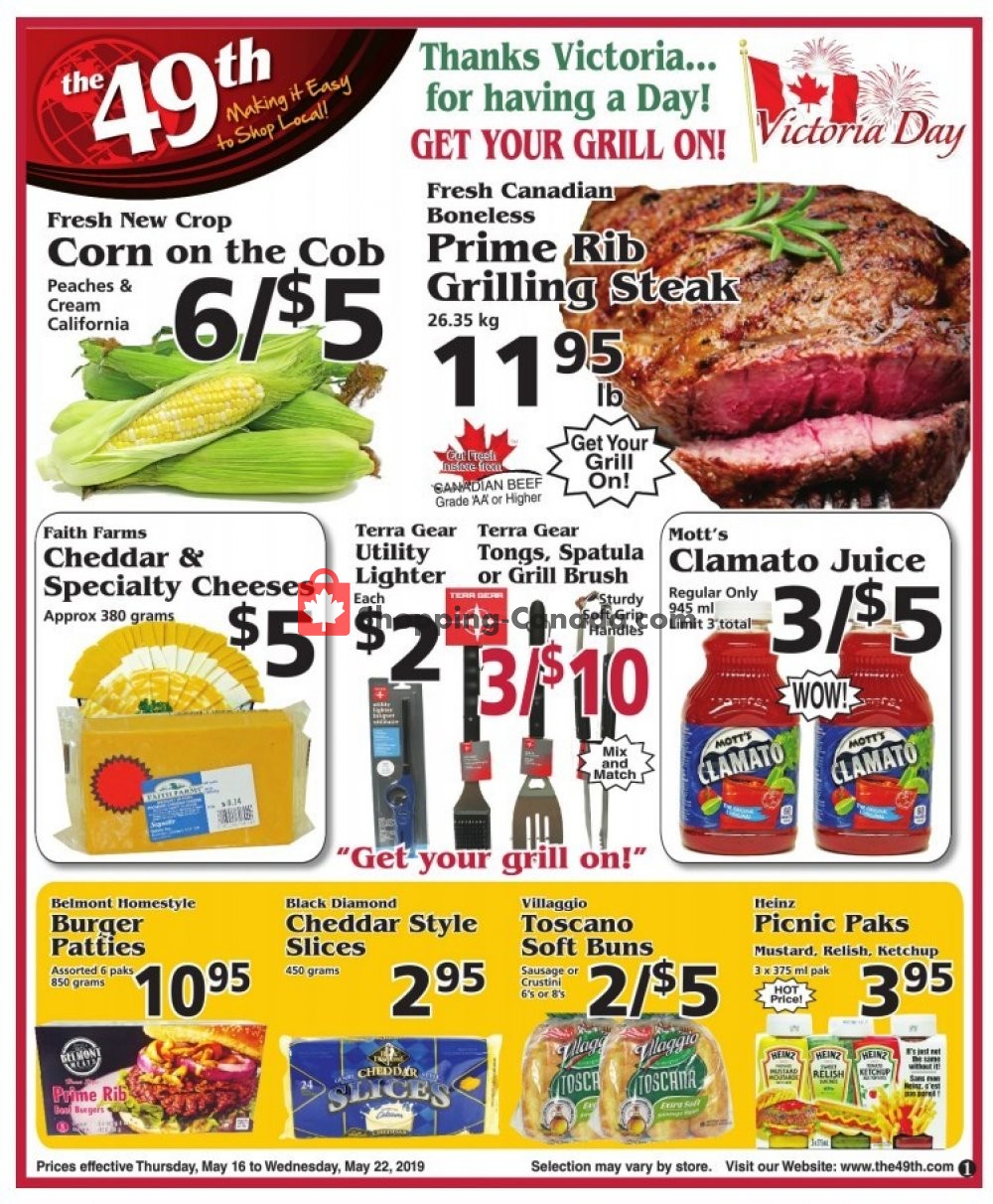 The 49th Parallel Grocery flyer from Thursday May 16, 2019 to Wednesday May 22, 2019 - page 1