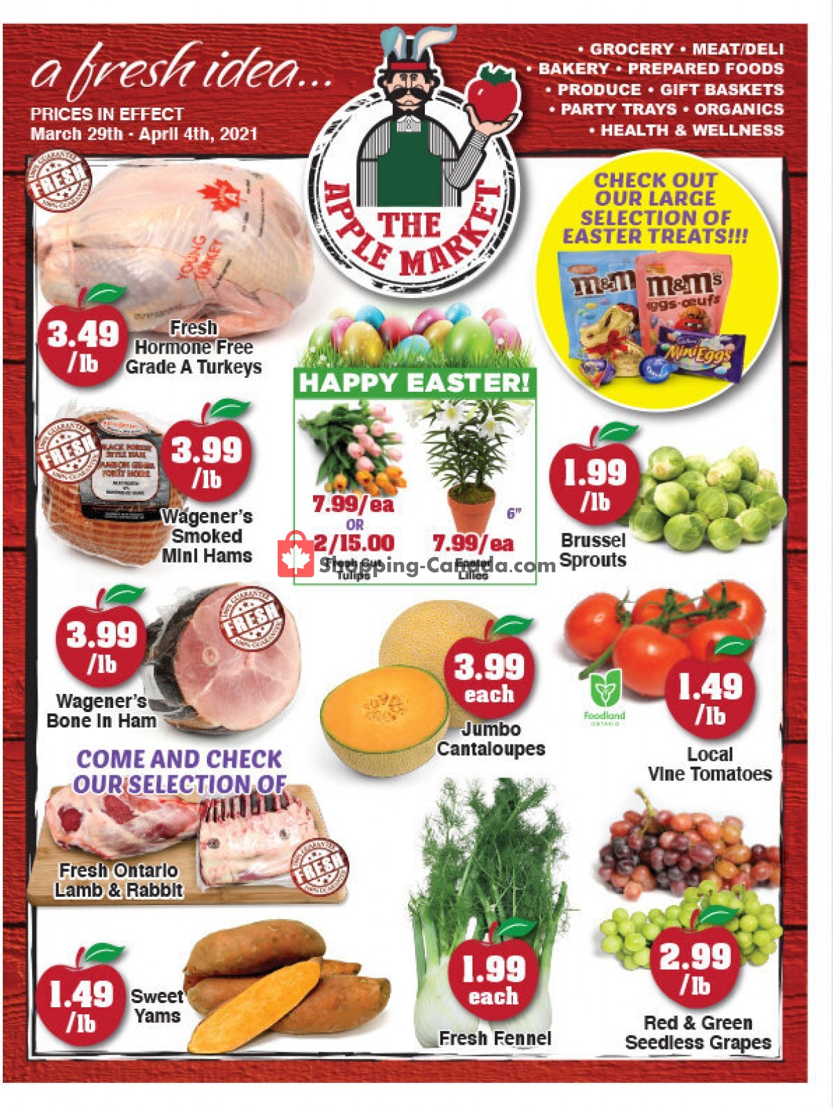 The Apple Market flyer from Monday March 29, 2021 to Sunday April 4, 2021 - page 1