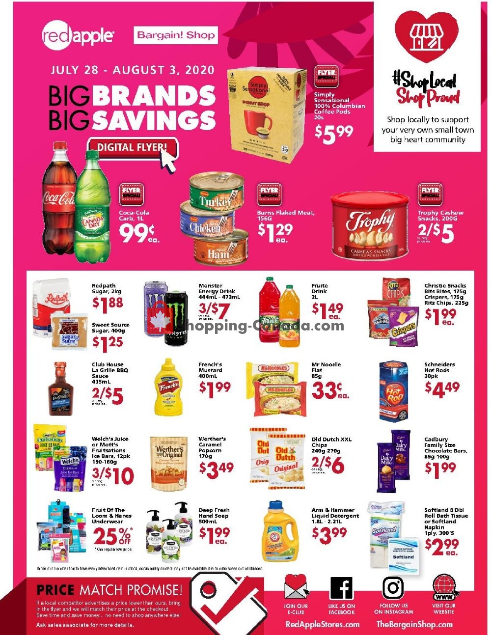 The Bargain! Shop Canada, flyer (Big Brands Big Savings) July 28