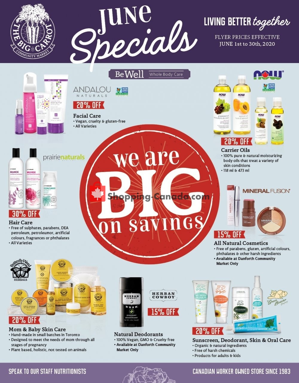 The Big Carrot flyer from Monday June 1, 2020 to Tuesday June 30, 2020 - page 1