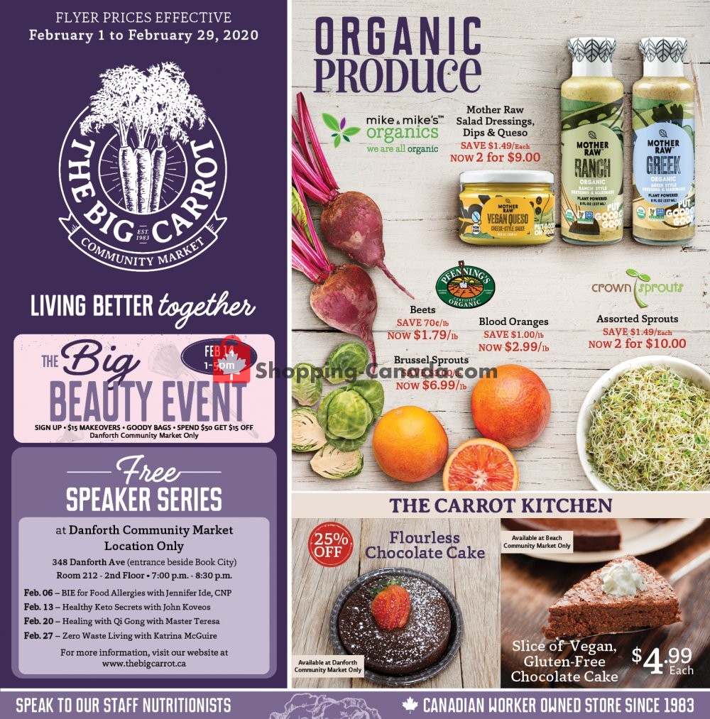 The Big Carrot flyer from Saturday February 1, 2020 to Saturday February 29, 2020 - page 1