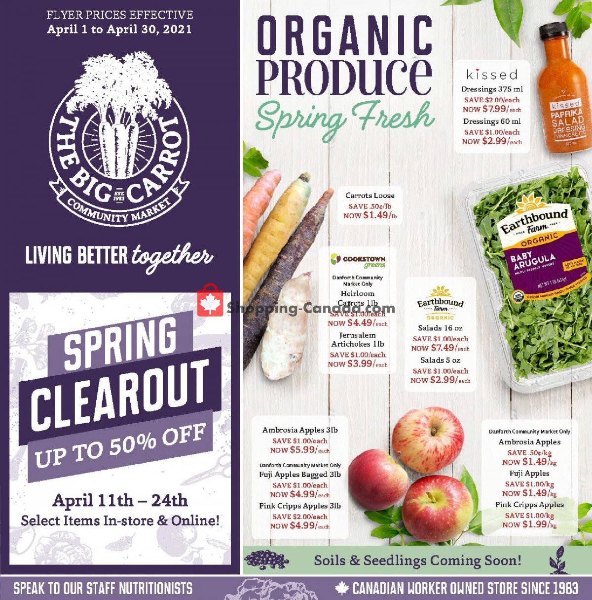 The Big Carrot flyer from Thursday April 1, 2021 to Friday April 30, 2021 - page 1