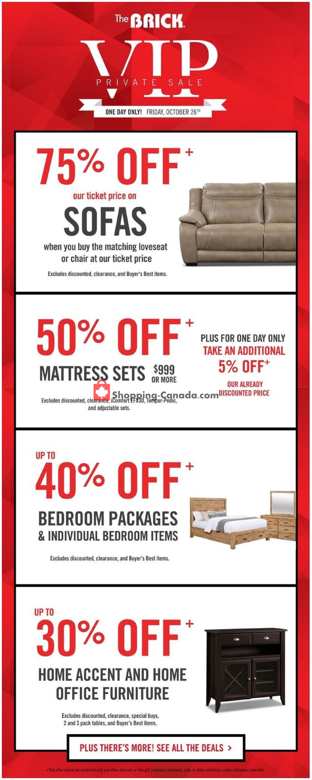 The Brick flyer from Saturday October 27, 2018 to Sunday October 28, 2018 - page 1