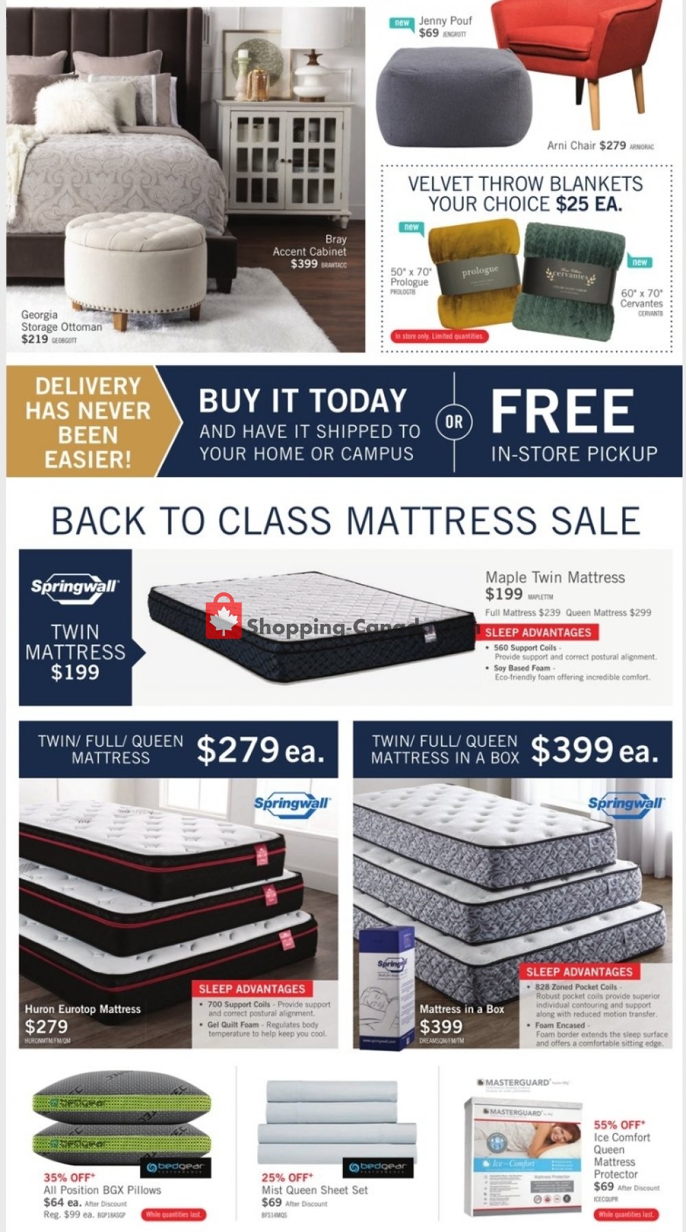 The Brick Canada, flyer (Back To Class ON) July 28 September 2