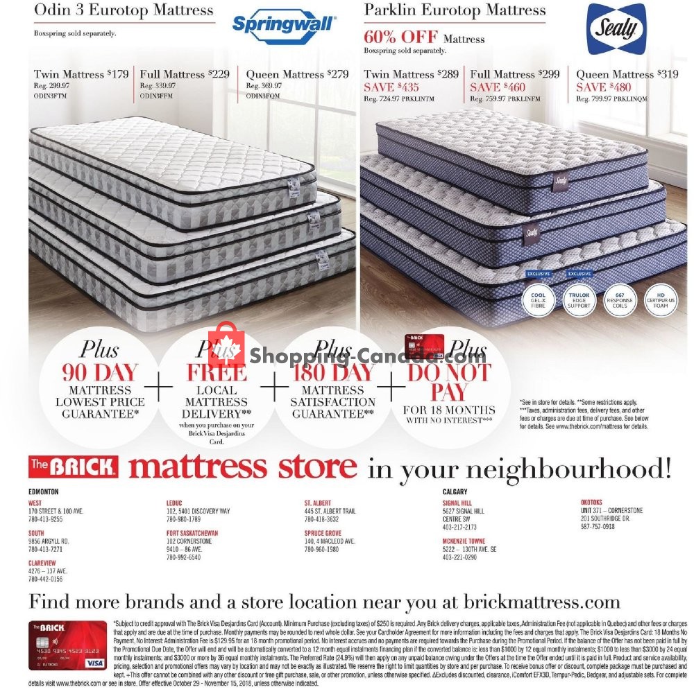 The Brick flyer from Monday October 29, 2018 to Thursday November 15, 2018 - page 4
