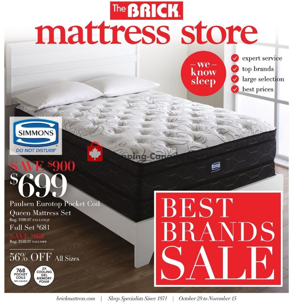 The Brick flyer from Monday October 29, 2018 to Thursday November 15, 2018 - page 1