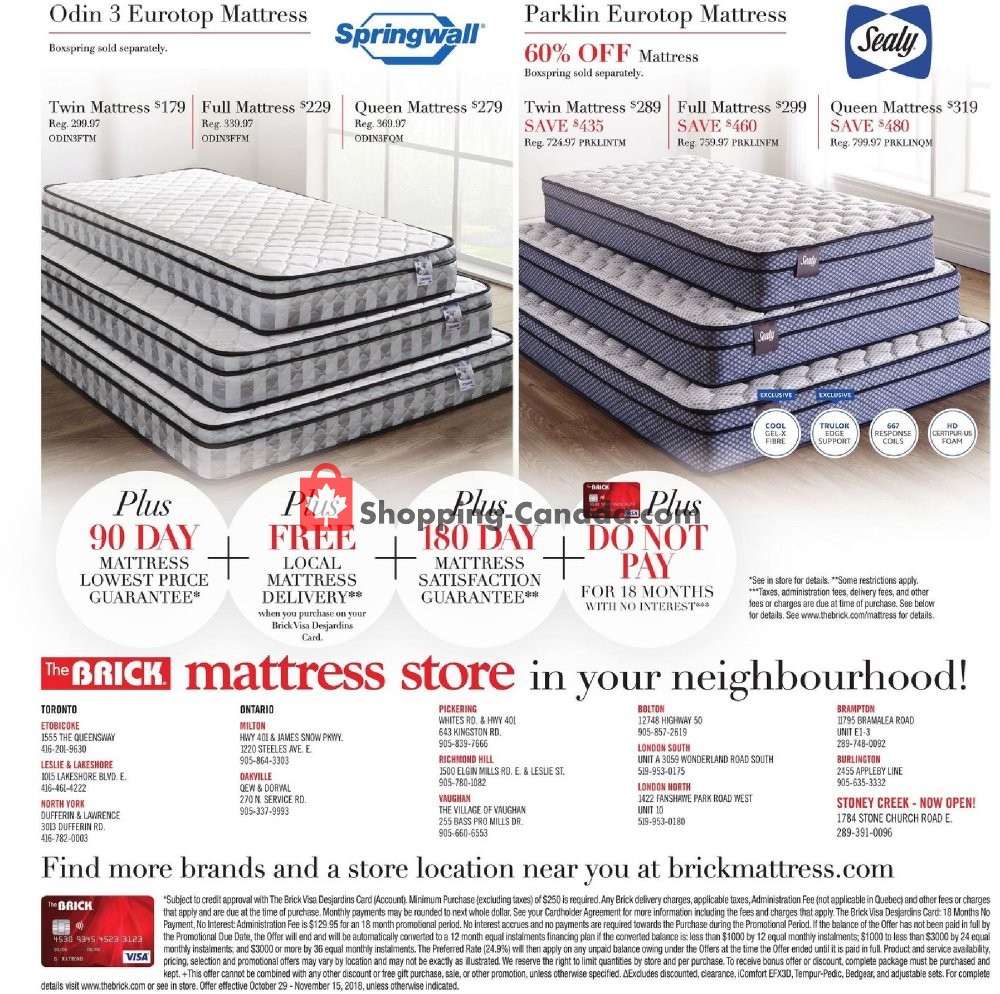 The Brick flyer from Monday October 29, 2018 to Thursday November 15, 2018 - page 4