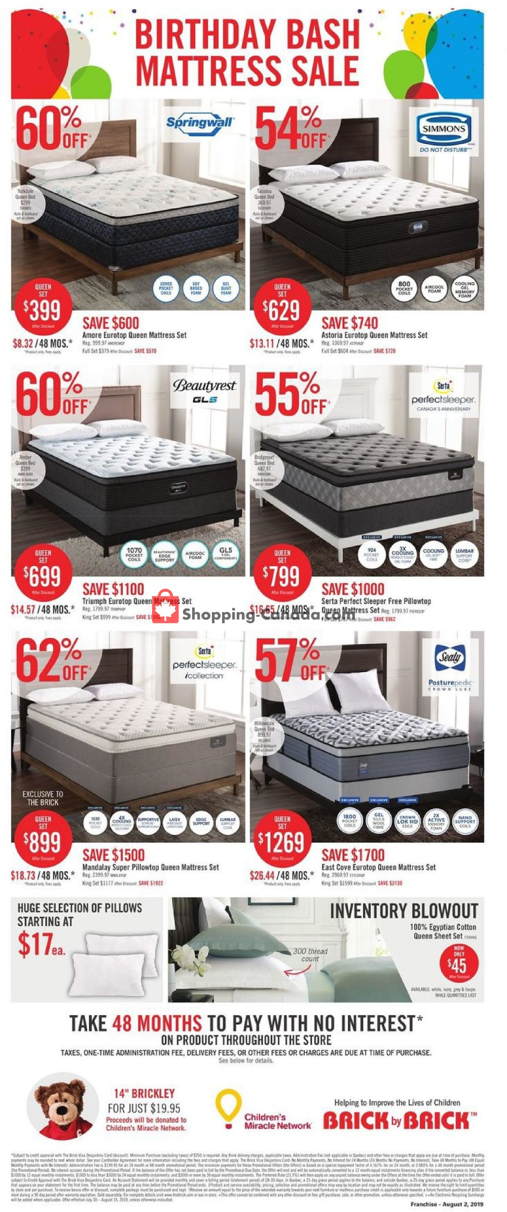 The Brick flyer from Tuesday July 30, 2019 to Thursday August 15, 2019 - page 16