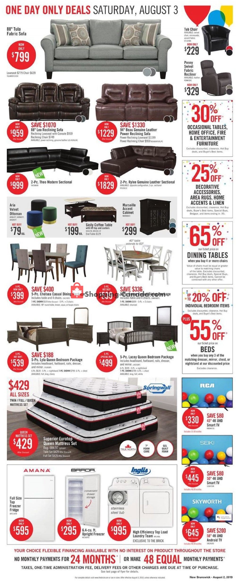 The Brick flyer from Tuesday July 30, 2019 to Thursday August 15, 2019 - page 2