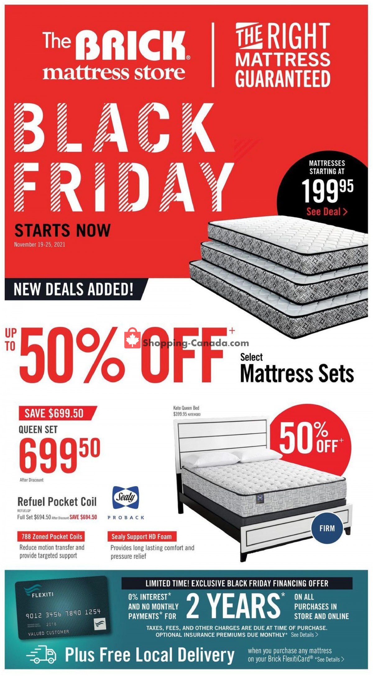 The Brick Canada, flyer (Black Friday Mattress Store ON