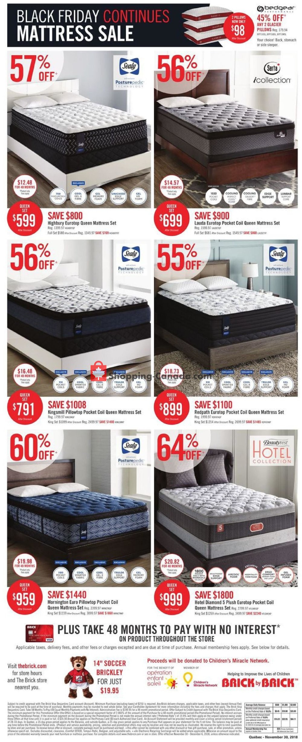 The Brick flyer from Friday November 30, 2018 to Thursday December 6, 2018 - page 18