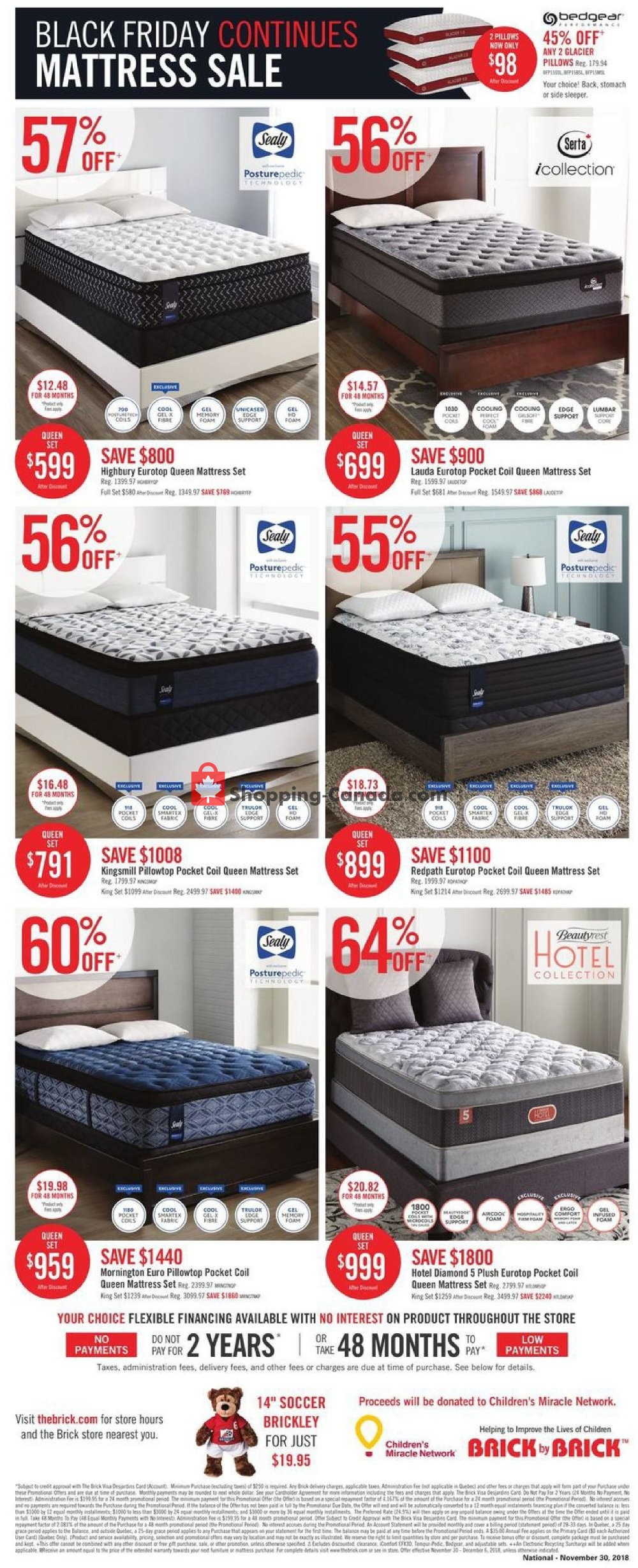 The Brick flyer from Friday November 30, 2018 to Thursday December 6, 2018 - page 18