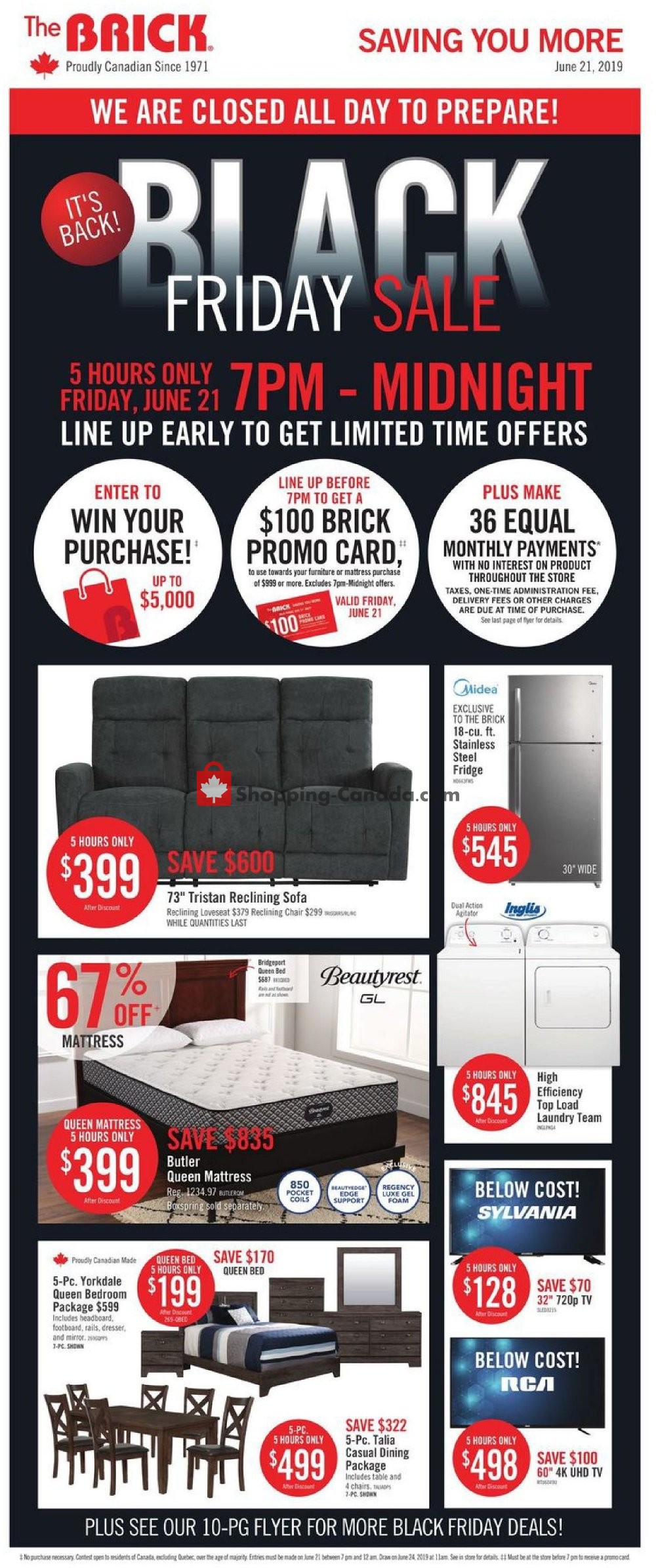 The Brick Canada, flyer - (Black Friday 