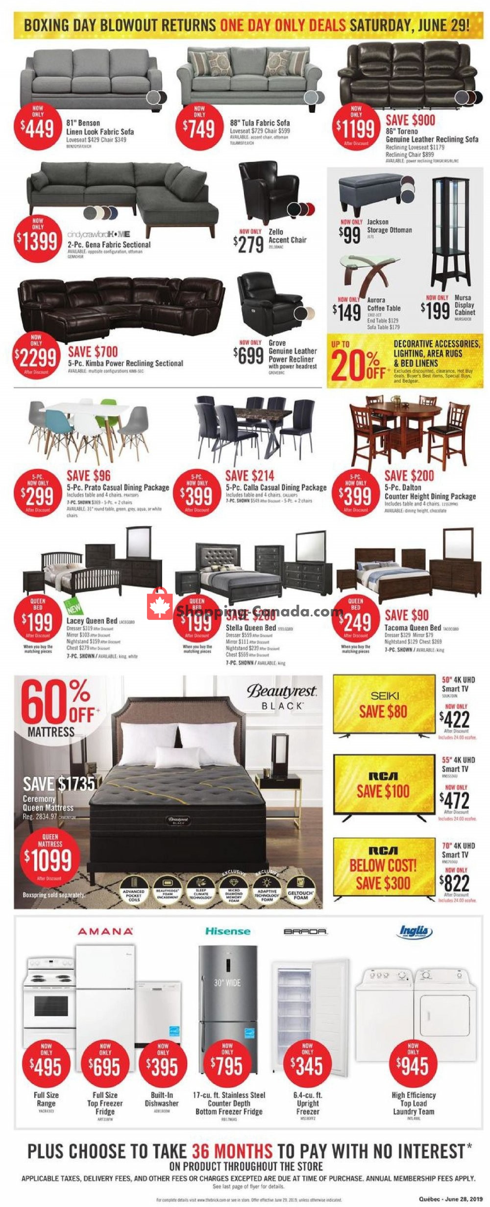 The Brick flyer from Friday June 28, 2019 to Thursday July 4, 2019 - page 2