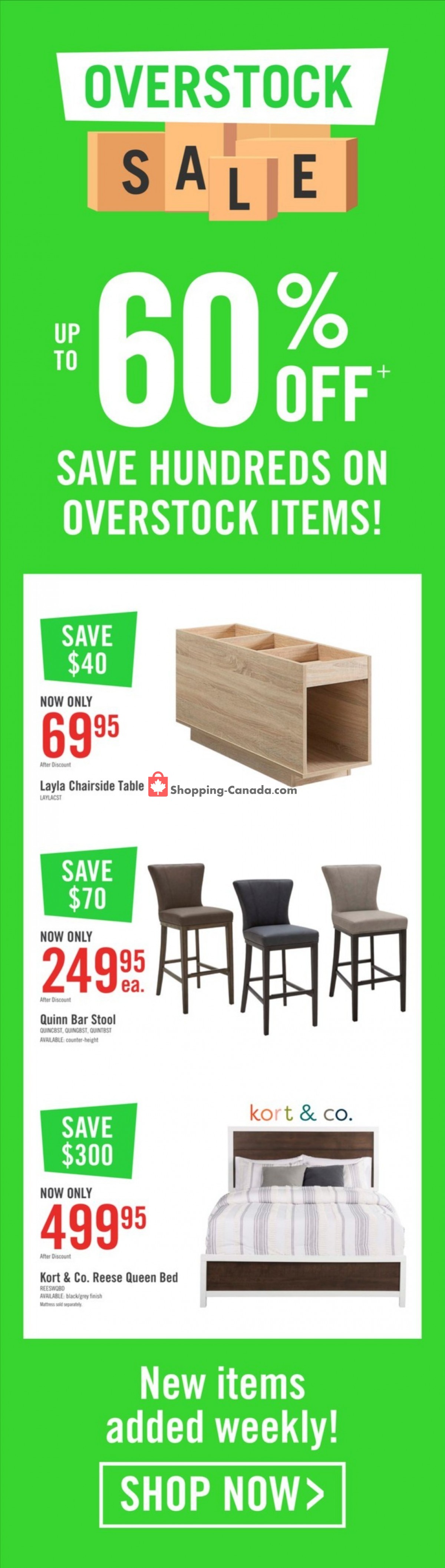 The Brick Canada, flyer (Boxing Week Clearance West) January 3