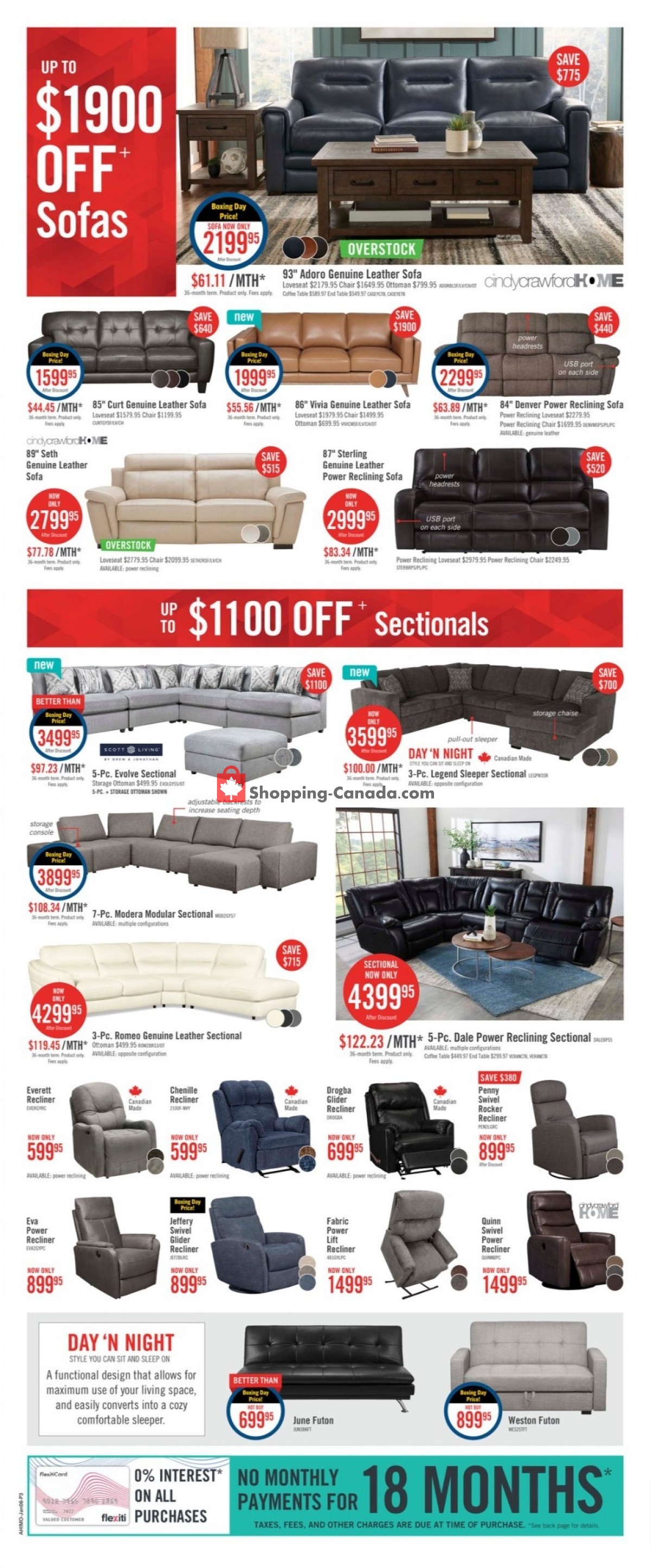 The Brick Canada, flyer (Boxing Week Clearance West) January 3