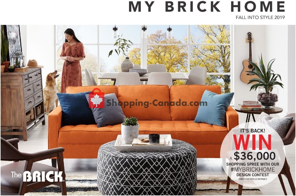 The Brick flyer from Wednesday August 21, 2019 to Thursday October 31, 2019 - page 1