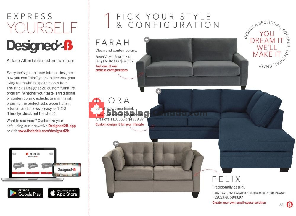 The Brick flyer from Wednesday August 21, 2019 to Thursday October 31, 2019 - page 22