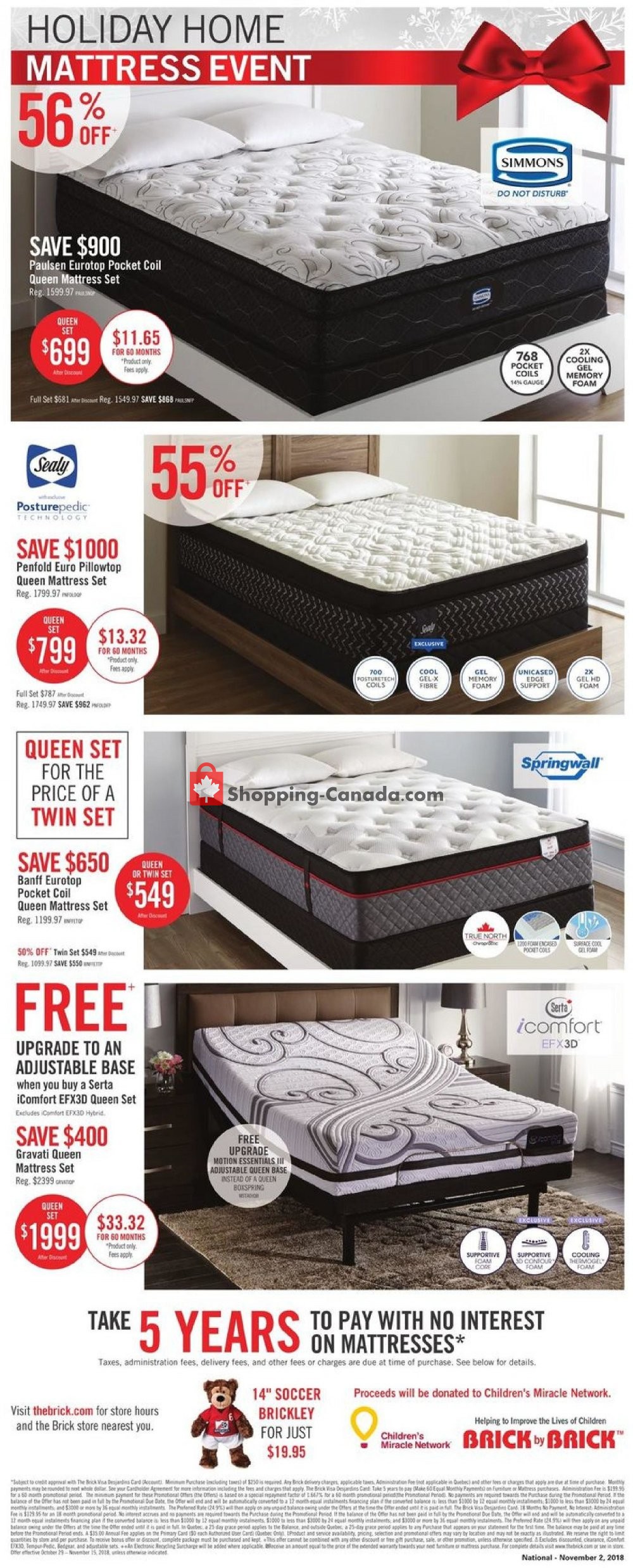 The Brick flyer from Monday October 29, 2018 to Thursday November 15, 2018 - page 13