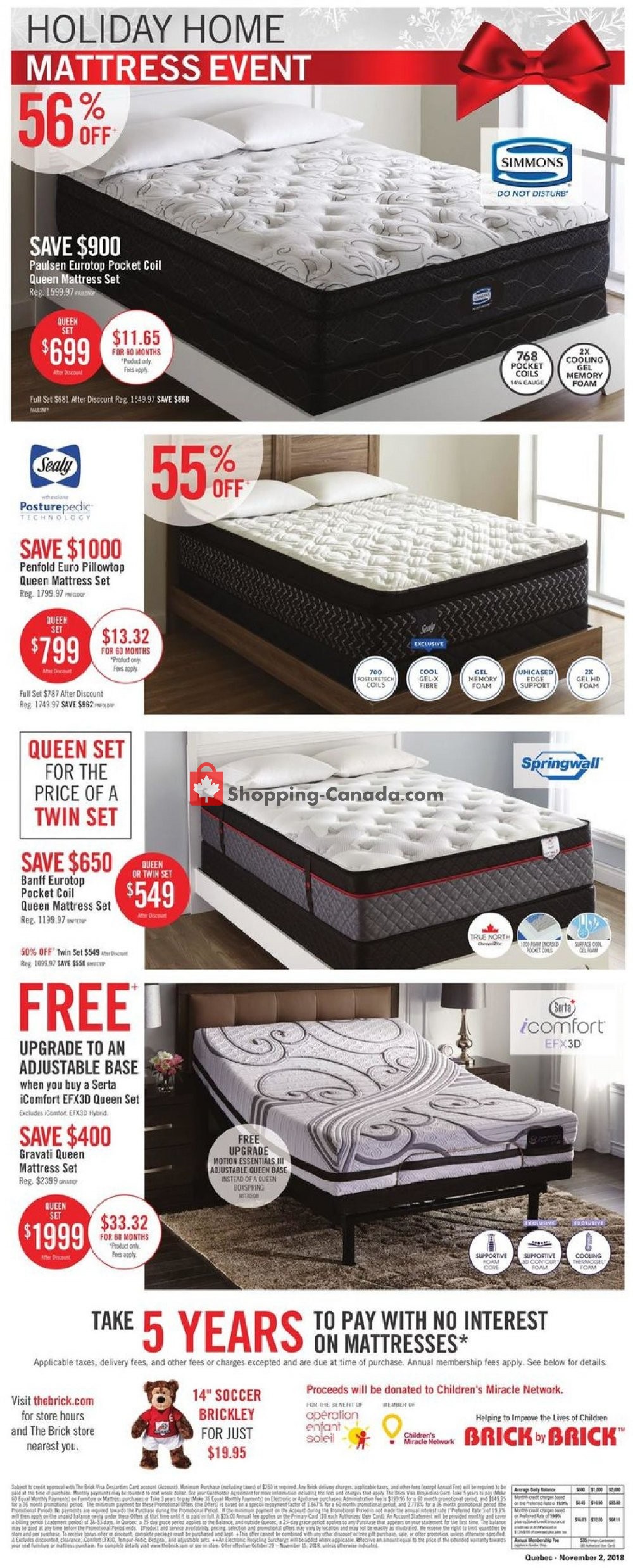 The Brick flyer from Monday October 29, 2018 to Thursday November 15, 2018 - page 13