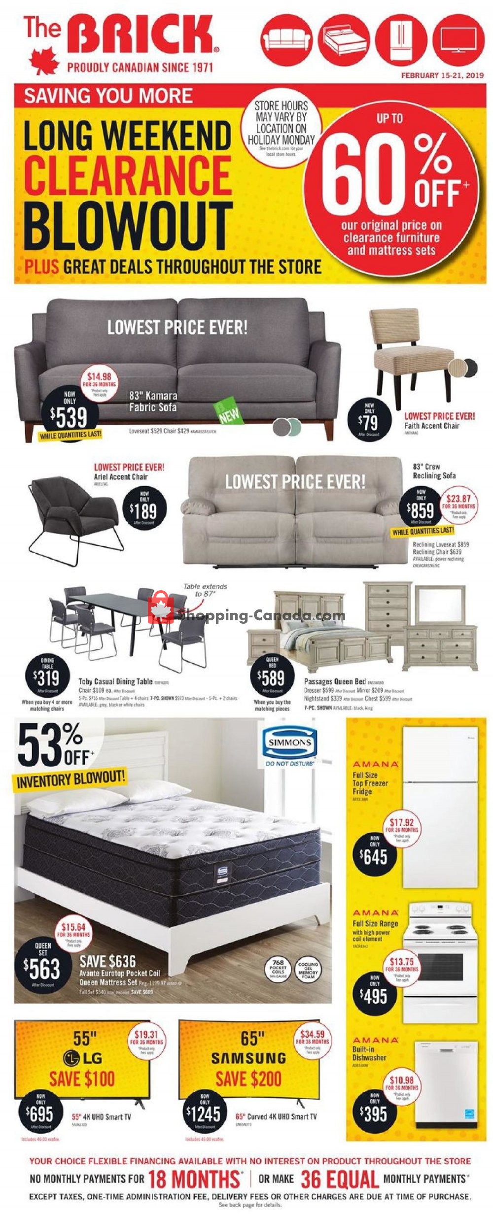 The Brick flyer from Friday February 15, 2019 to Thursday February 21, 2019 - page 3