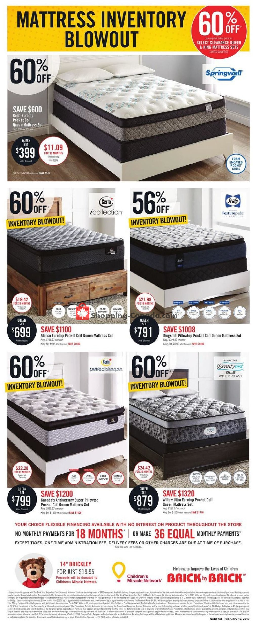 The Brick flyer from Friday February 15, 2019 to Thursday February 21, 2019 - page 16