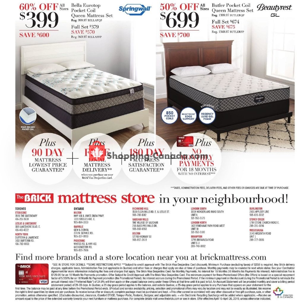 The Brick flyer from Tuesday April 16, 2019 to Friday April 26, 2019 - page 4