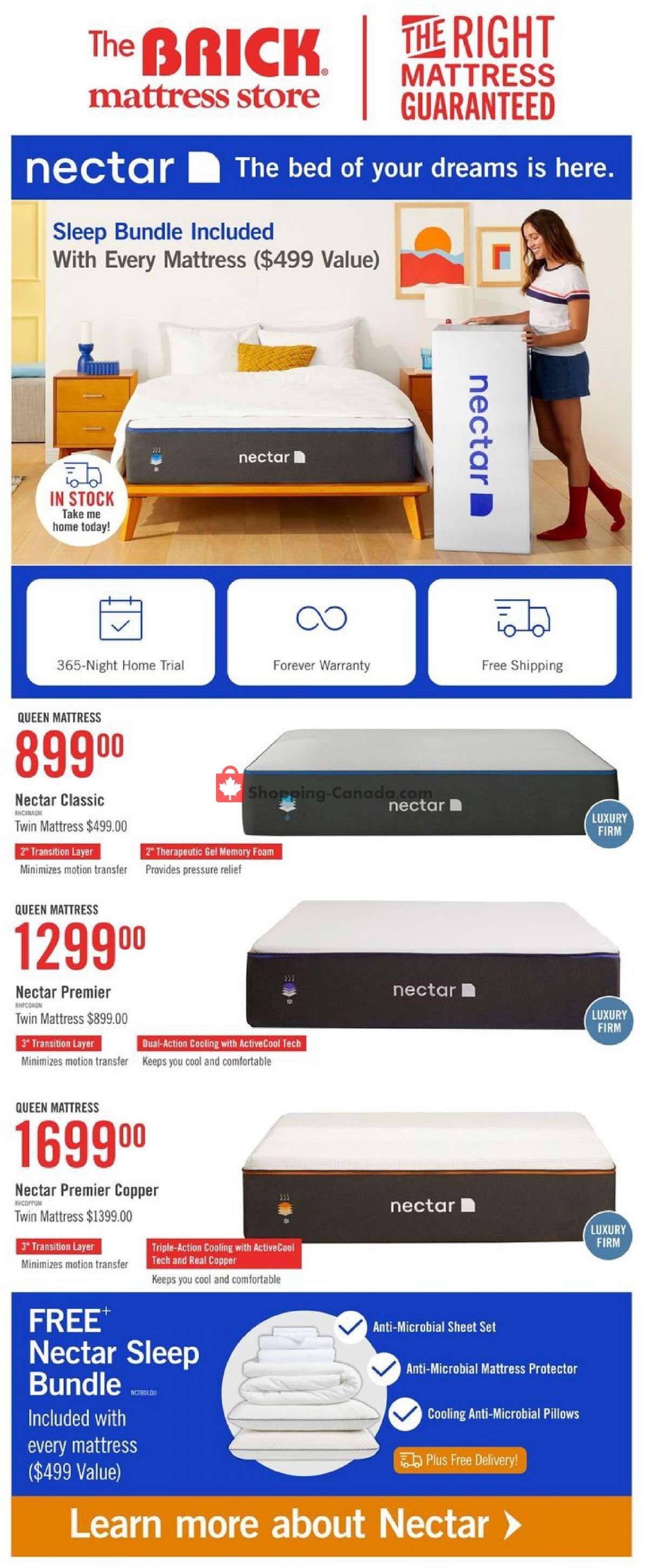 The Brick Canada, flyer (Mattress Store 96 Hour Sale ON