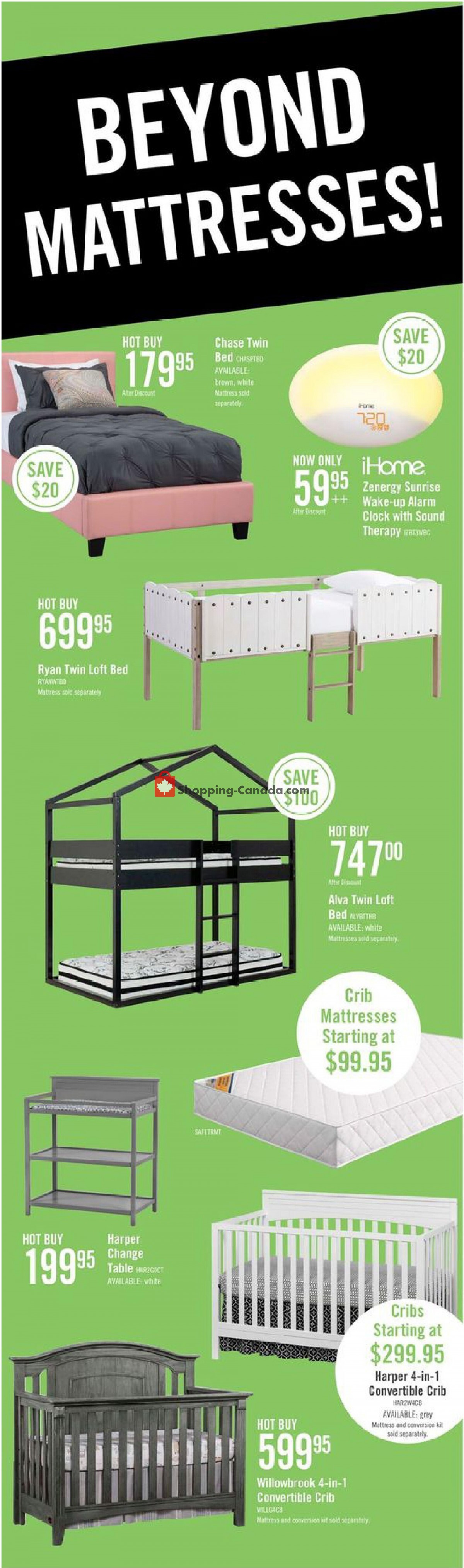 The Brick Canada, flyer (Mattress Store Long Weekend Savings ON