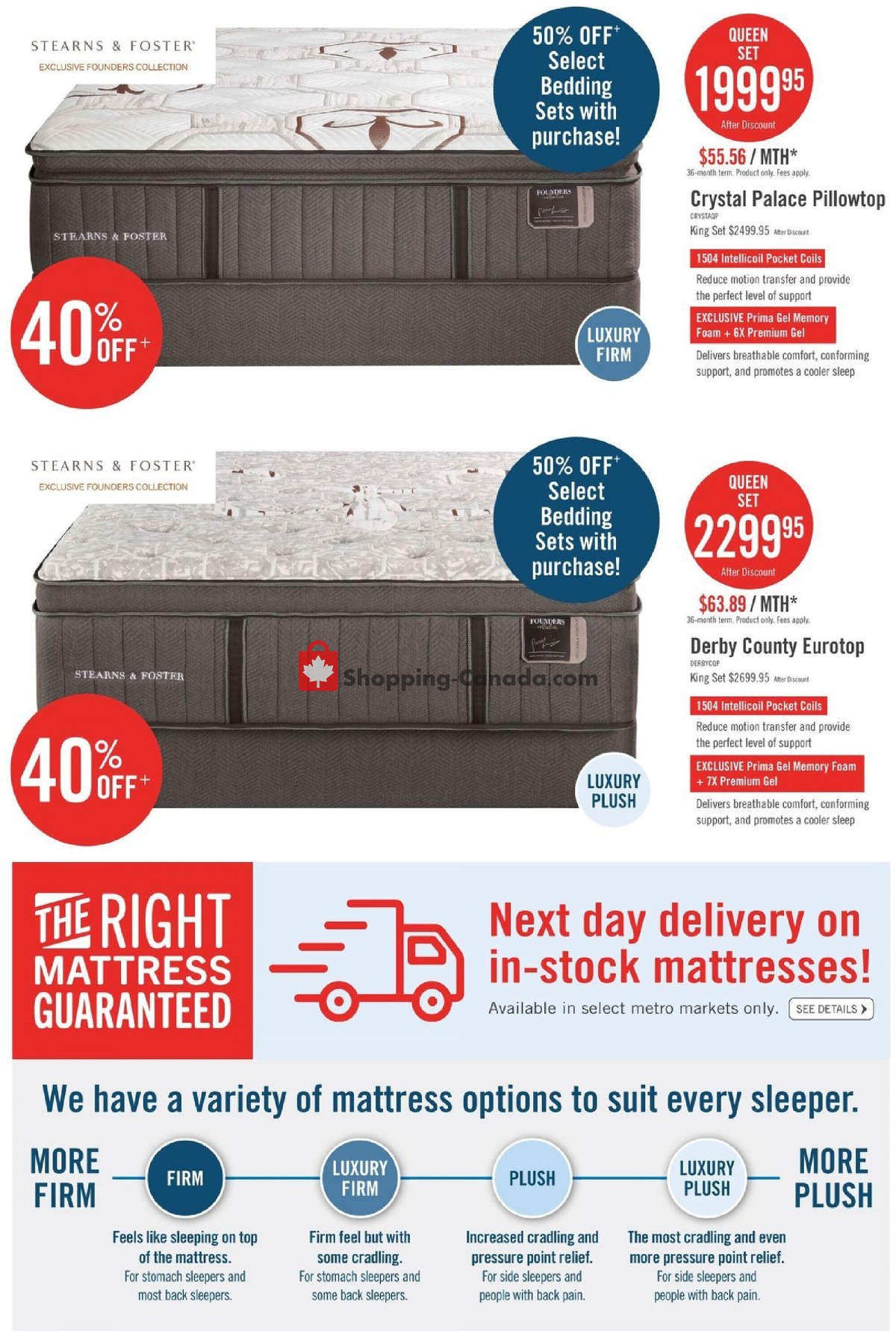 The Brick Canada, flyer (Mattress Store Long Weekend Savings ON) April 4 April 20, 2023