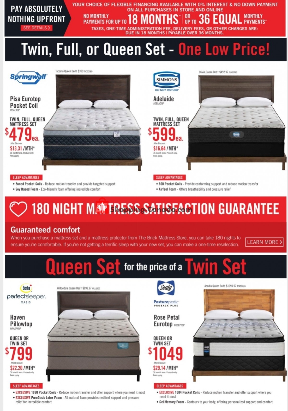 The Brick Canada, flyer (Mattress Store ON) March 9 March 24