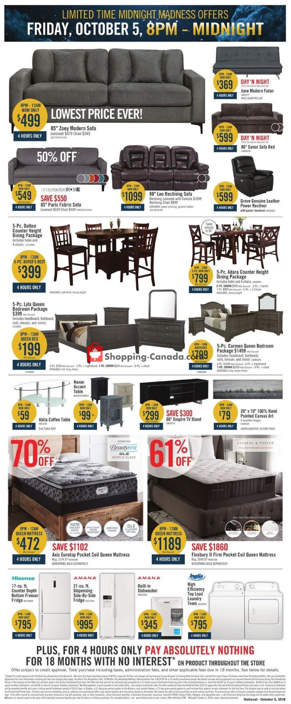 The Brick flyer from Tuesday October 2, 2018 to Wednesday October 10, 2018 - page 2