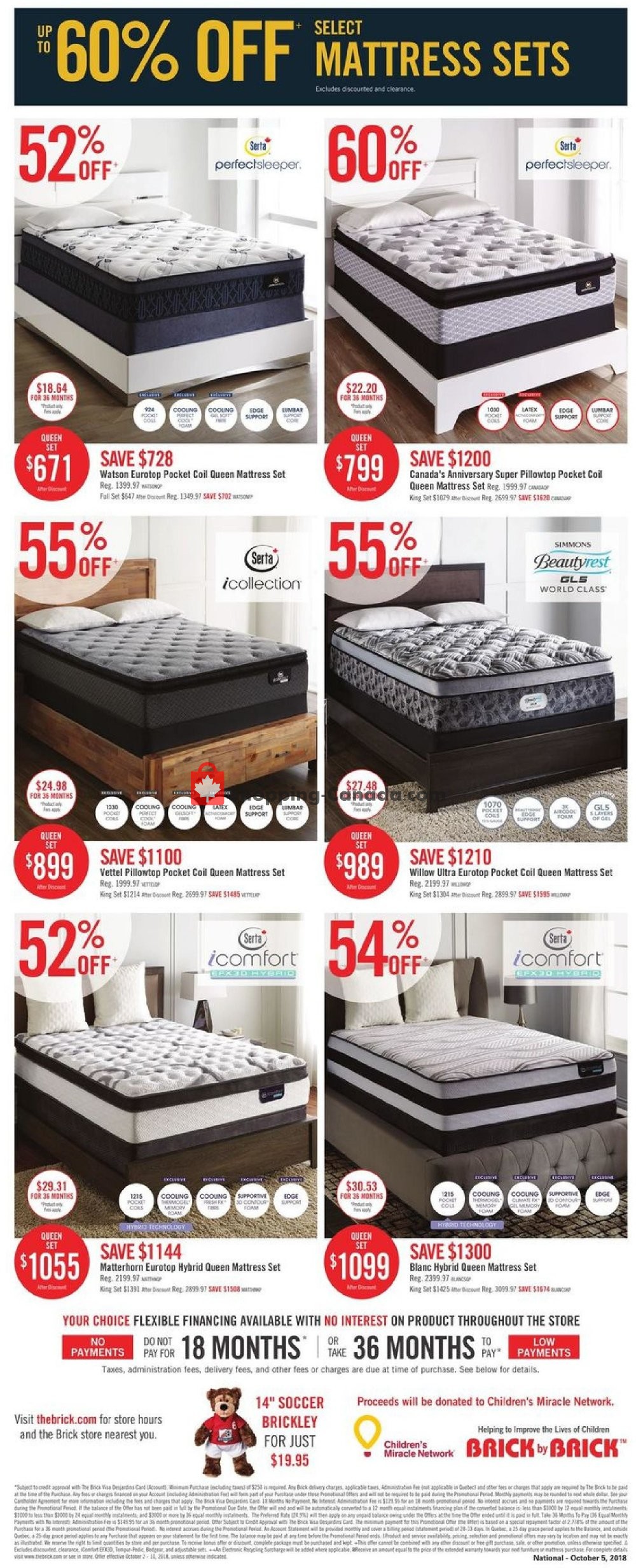 The Brick flyer from Tuesday October 2, 2018 to Wednesday October 10, 2018 - page 12