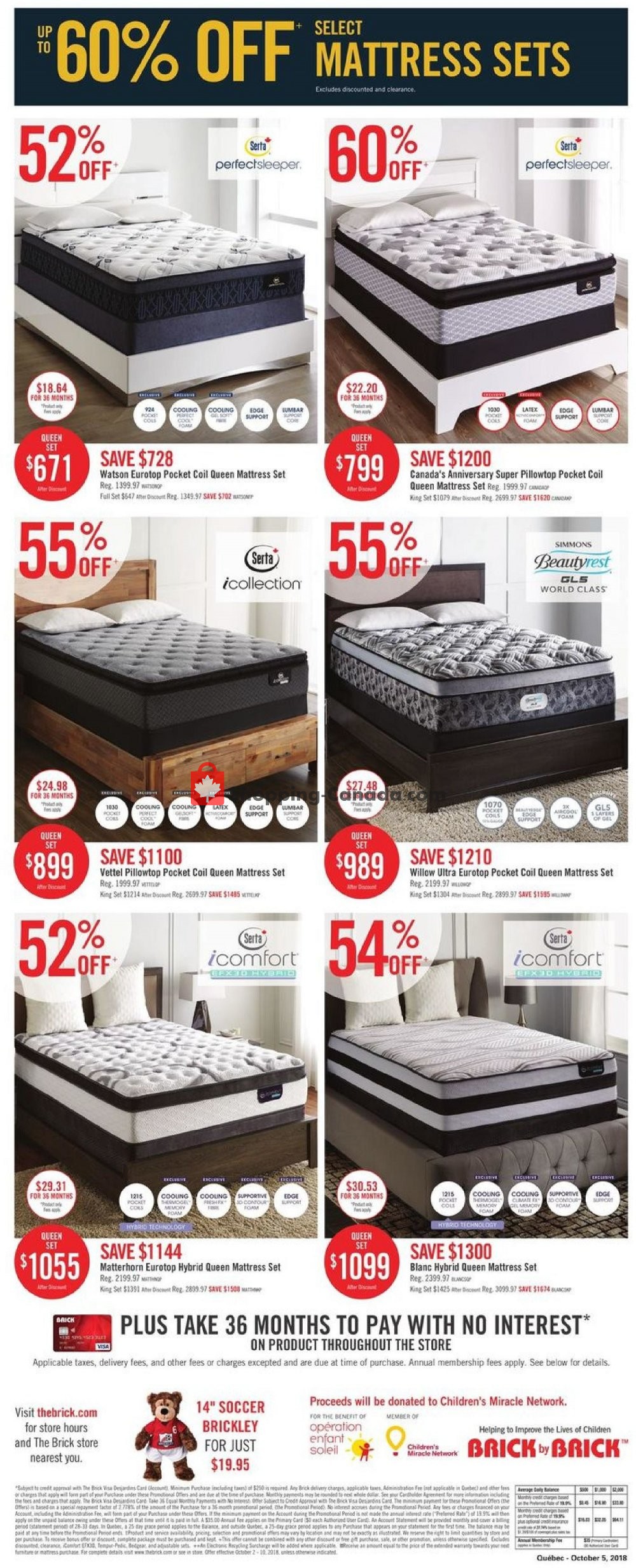 The Brick flyer from Tuesday October 2, 2018 to Wednesday October 10, 2018 - page 12