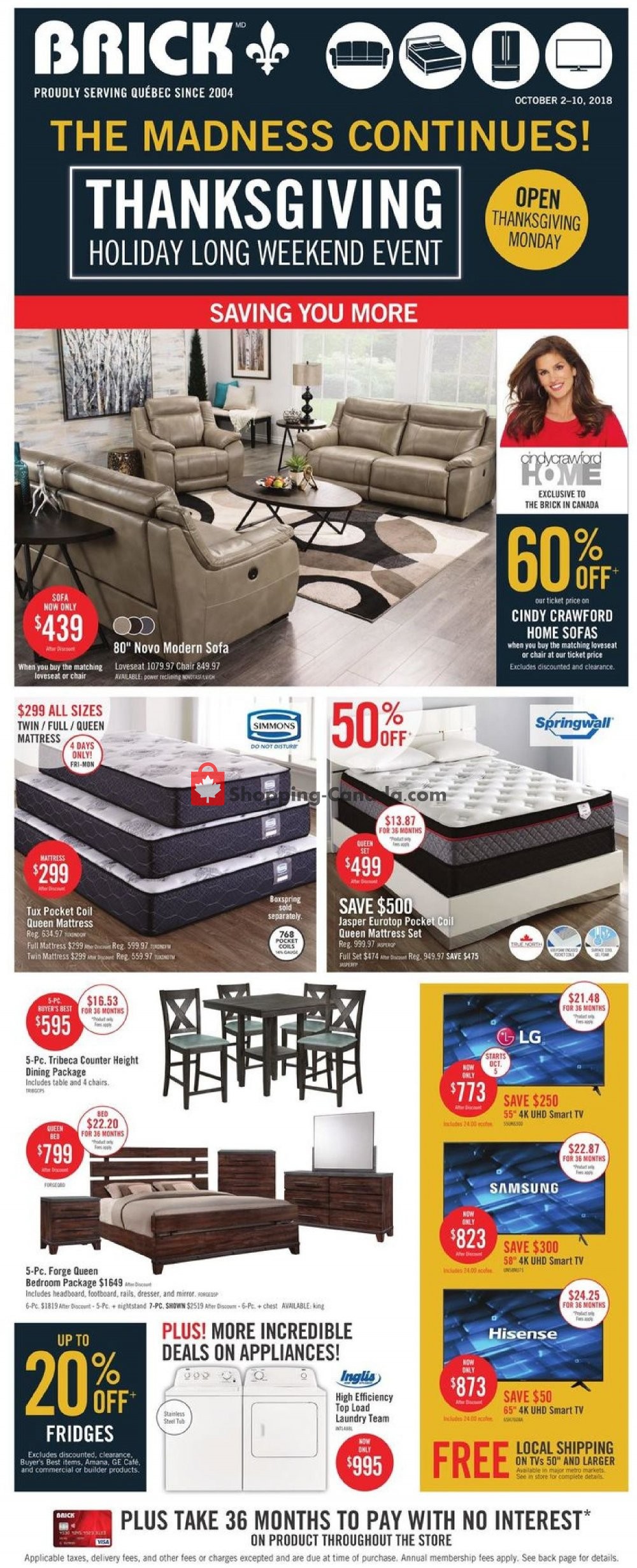 The Brick flyer from Tuesday October 2, 2018 to Wednesday October 10, 2018 - page 3