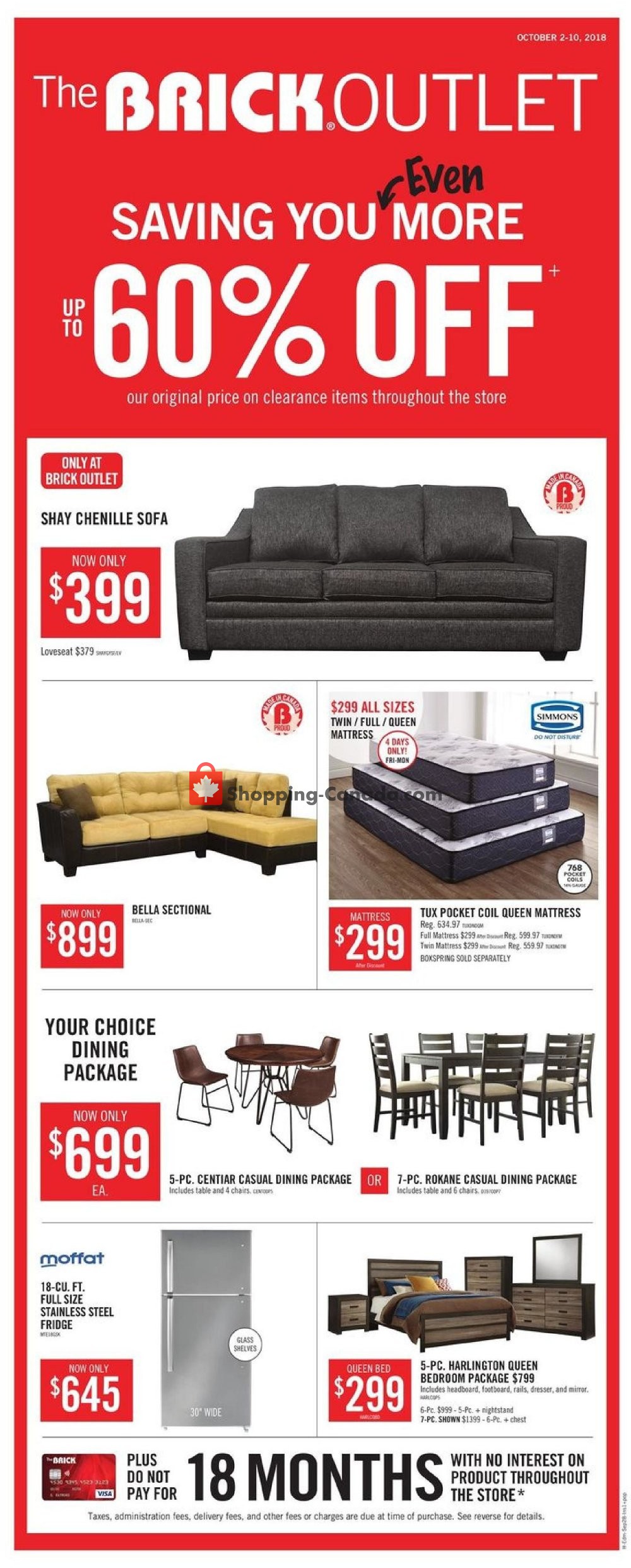 The Brick flyer from Tuesday October 2, 2018 to Wednesday October 10, 2018 - page 13