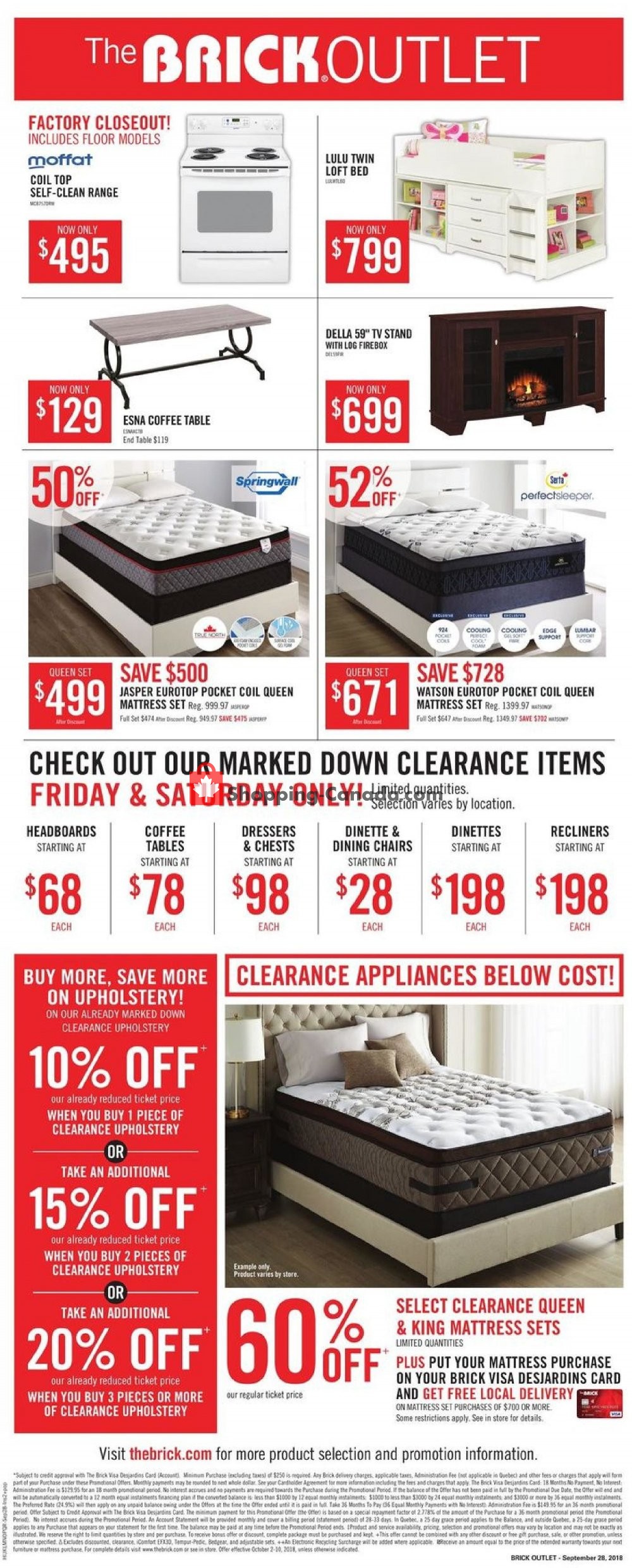 The Brick flyer from Tuesday October 2, 2018 to Wednesday October 10, 2018 - page 14