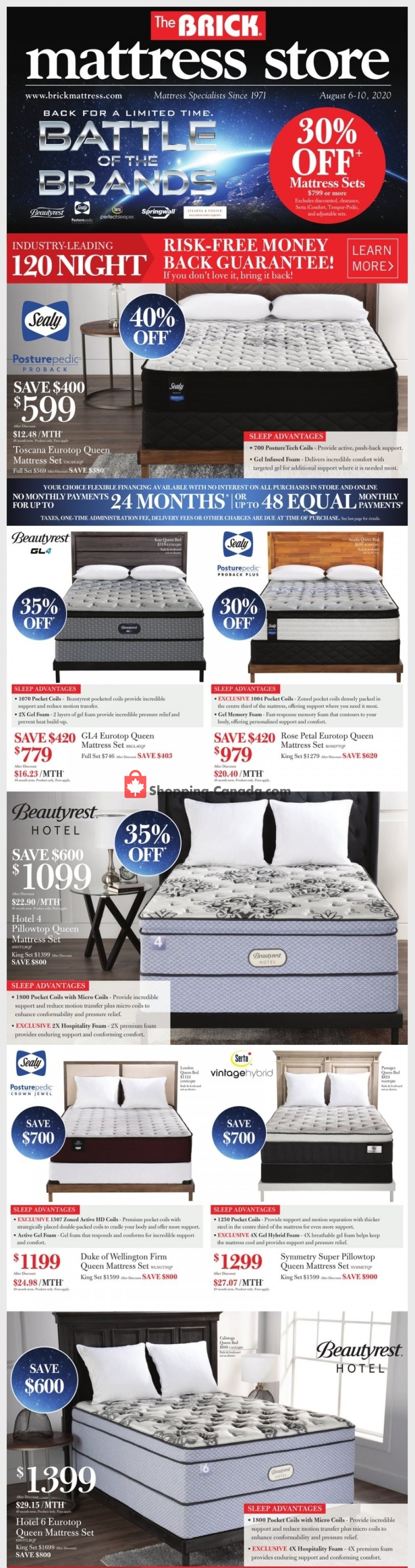 The Brick flyer from Wednesday August 5, 2020 to Monday August 10, 2020 - page 1