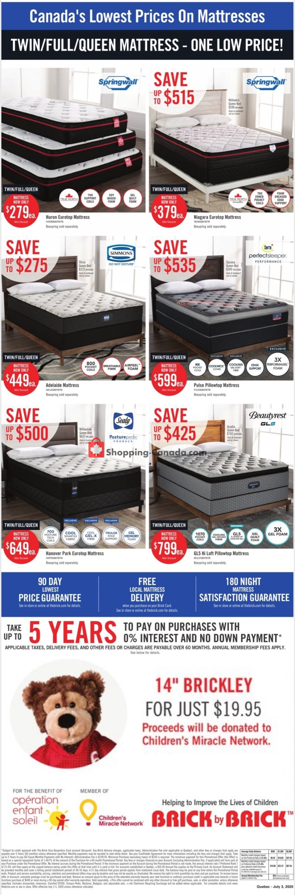 The Brick flyer from Wednesday July 1, 2020 to Monday July 6, 2020 - page 9