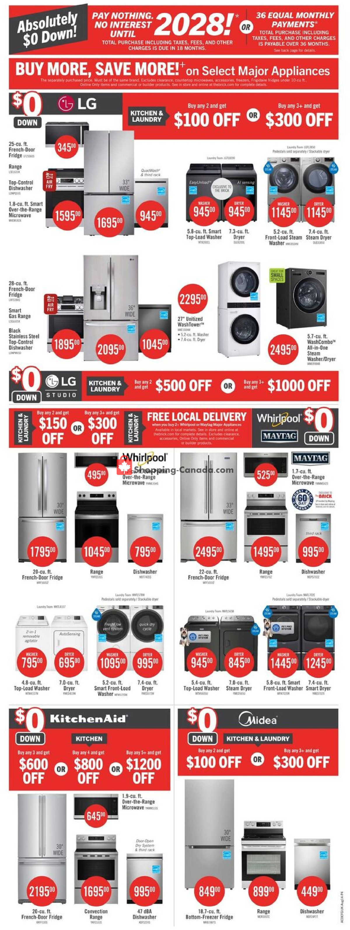 The Brick flyer from Thursday August 13, 2026 to Wednesday August 19, 2026 - page 12