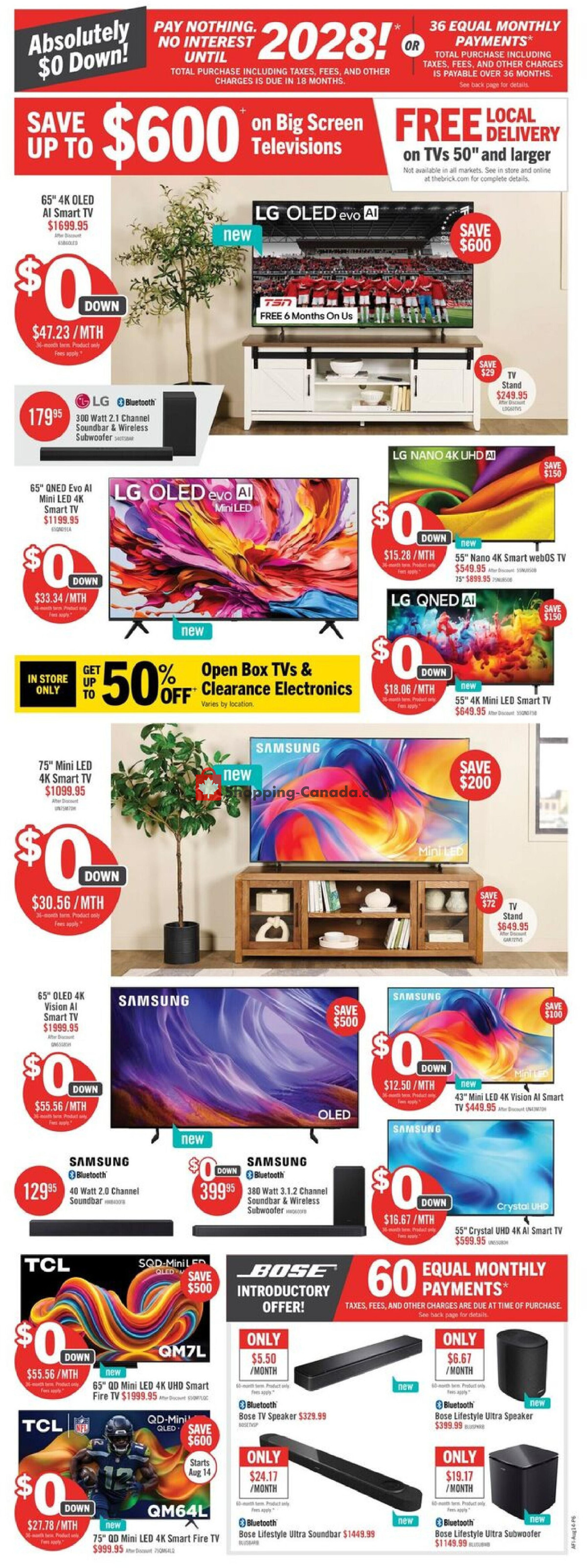 The Brick flyer from Thursday August 13, 2026 to Wednesday August 19, 2026 - page 14