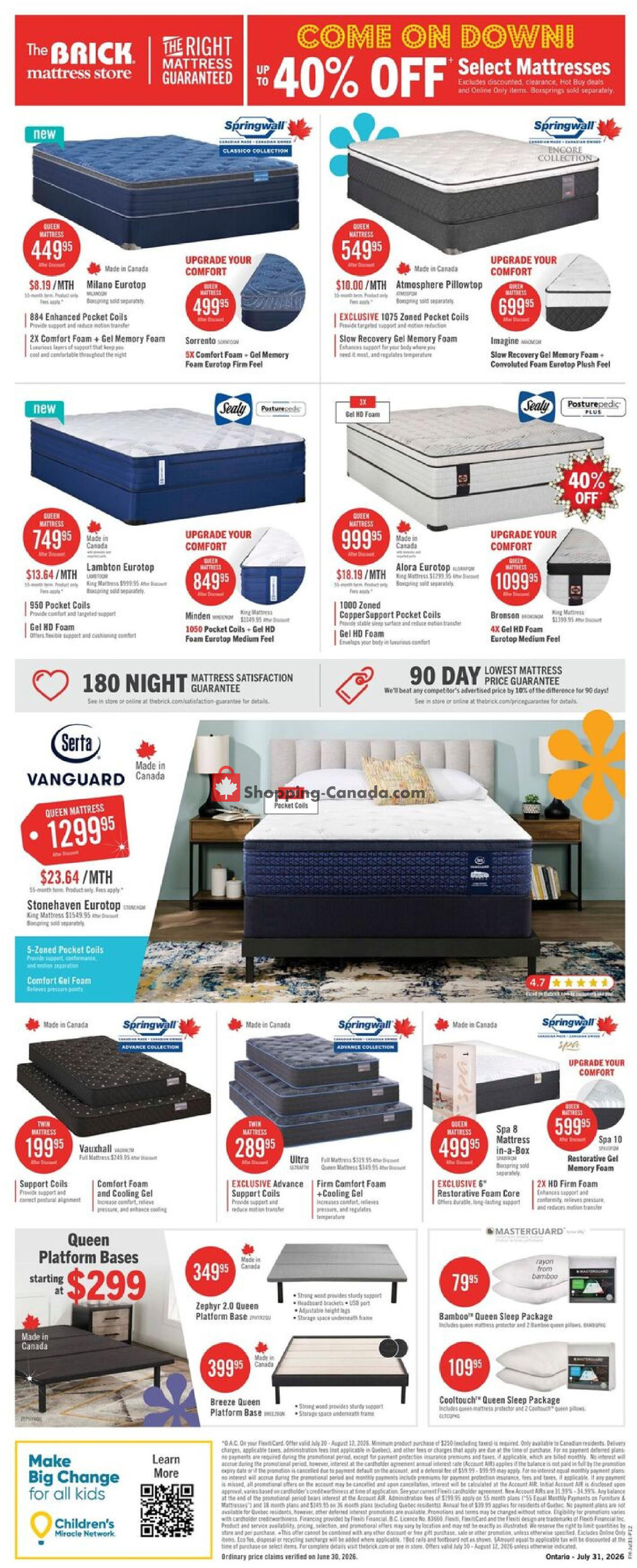 The Brick flyer from Thursday July 30, 2026 to Wednesday August 12, 2026 - page 15