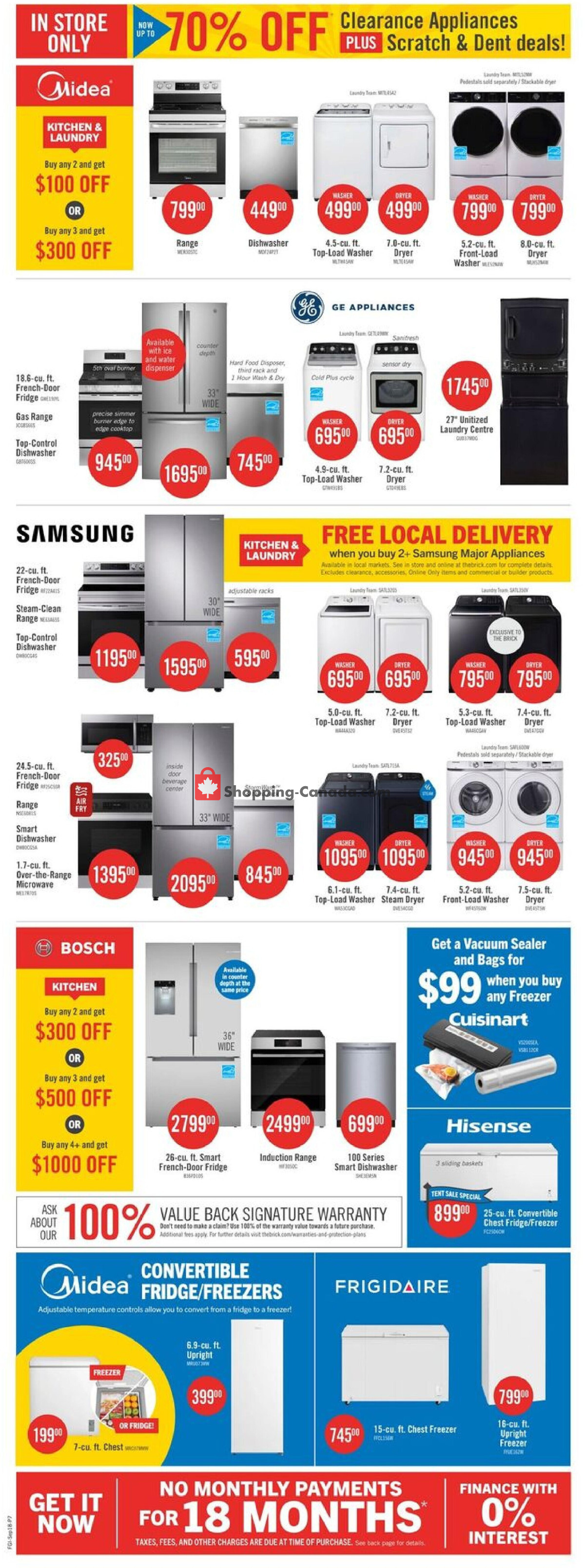 The Brick flyer from Friday September 18, 2026 to Thursday September 24, 2026 - page 17