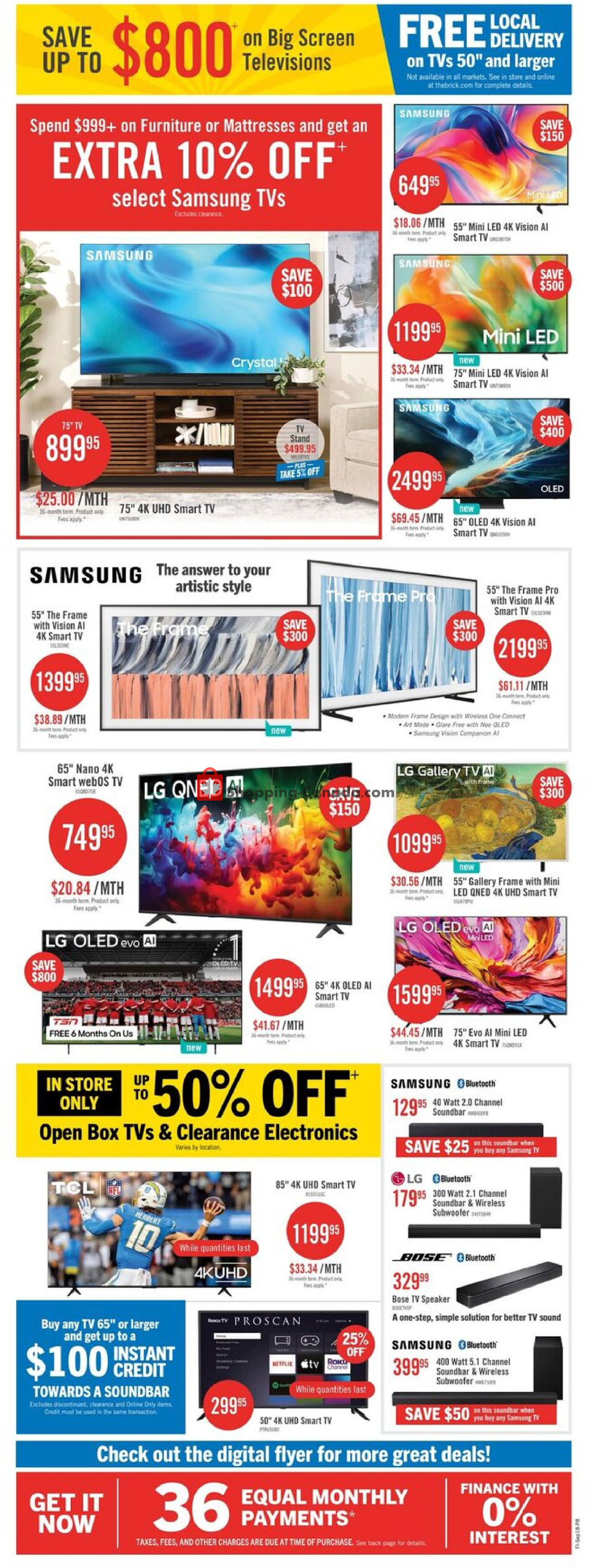 The Brick flyer from Friday September 18, 2026 to Thursday September 24, 2026 - page 18