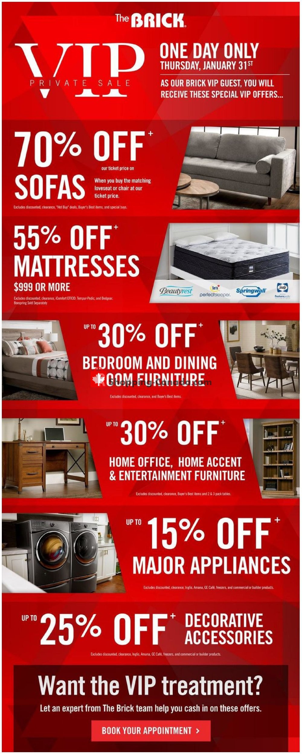 The Brick flyer from Thursday January 31, 2019 to Thursday February 14, 2019 - page 1