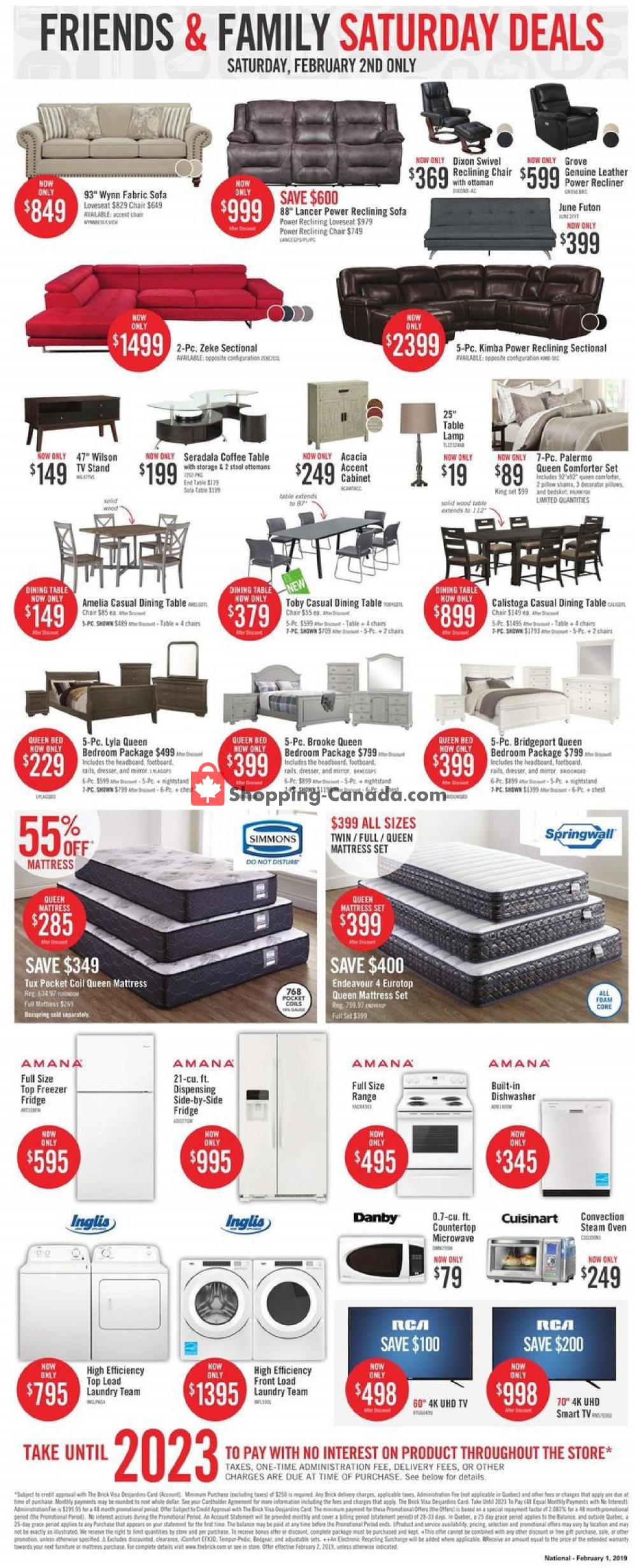 The Brick flyer from Thursday January 31, 2019 to Thursday February 14, 2019 - page 3