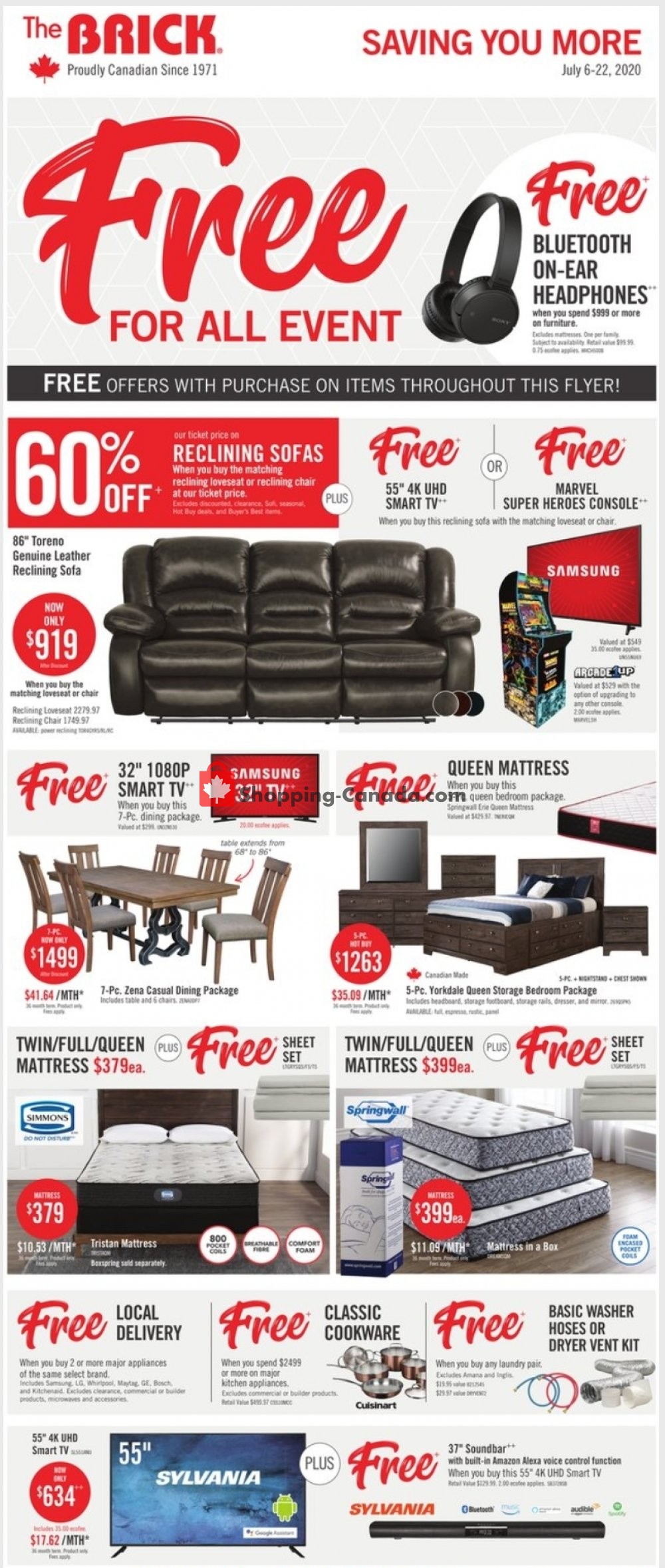 The Brick Canada, flyer (Saving You More Atlantic) July 6 July